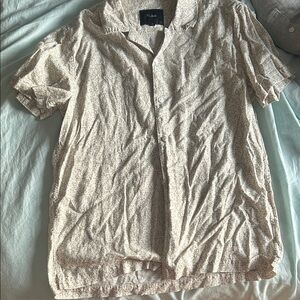 Rails Beige Patterned Casual Button-Down Shirt